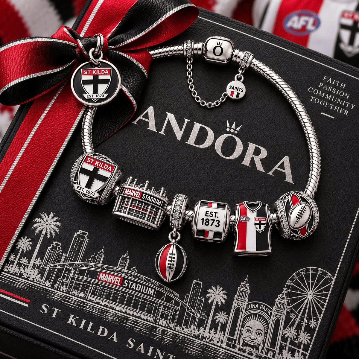 SKD Sliver Charm Bracelet Set VTH