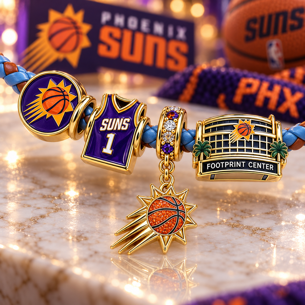 PNS Braided Leather Charm Bracelet Set VTH