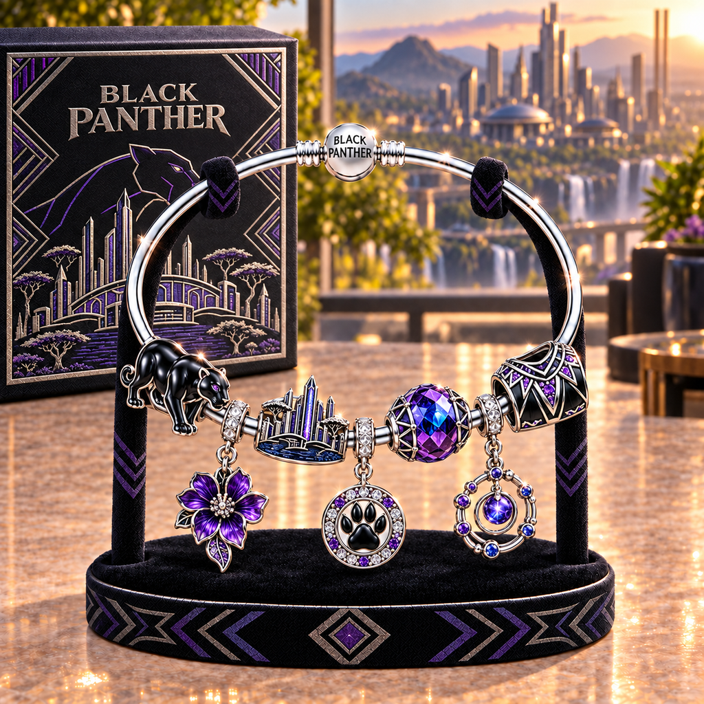 BLP Silver Charm Bracelet Set TMH